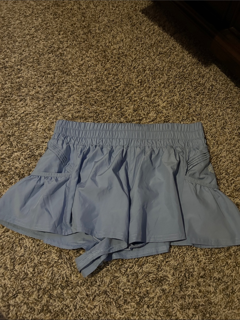 Free People Powder Blue Athletic Shorts